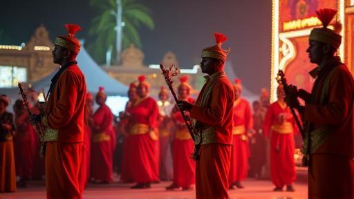Performers at a cultural festival in Mumbai.